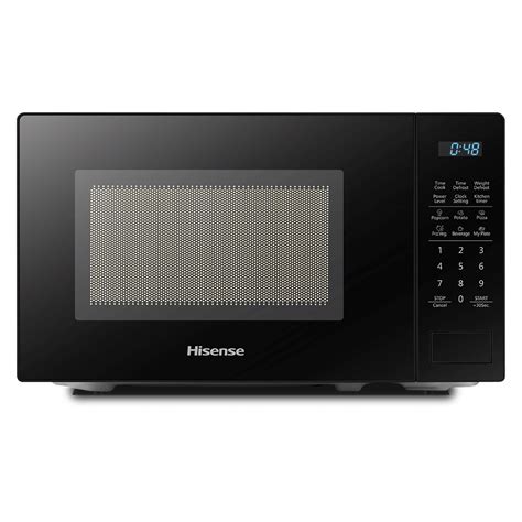 HISENSE H20MOBS14 20L Black manual Microwave; Membrane digital control; Blue LED display; 11 microwave power levels; 6 auto cooking menus; 99.99mins cooking timer; 24H clock setting; Time/ Weight defrost function; Multi stage cooking; Preset function; Memory cooking set; Express start cooking; Child safety lock; Cooking end signal; Speed Cooking